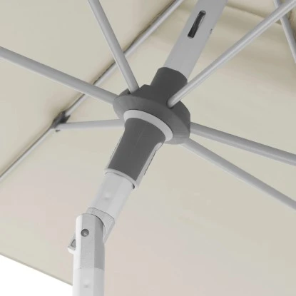 Doppler Marktschirm 140 Cm X 220 Cm Natur Mit Kurbelmechanik 7 Doppler Marktschirm 140 Cm X 220 Cm Natur Mit Kurbelmechanik – Bild 5