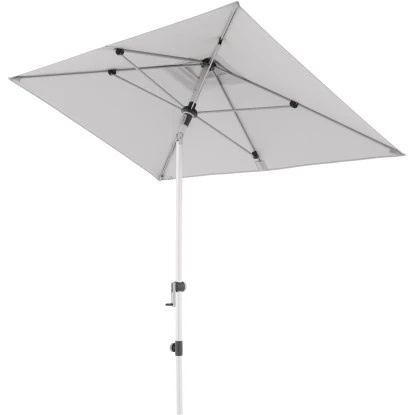 Doppler Marktschirm 140 Cm X 220 Cm Hellgrau Mit Kurbelmechanik 4 Doppler Marktschirm 140 Cm X 220 Cm Hellgrau Mit Kurbelmechanik – Bild 2