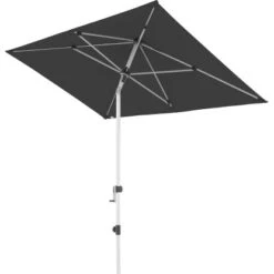 Doppler Marktschirm 140 Cm X 220 Cm Anthrazit Mit Kurbelmechanik -Outdoor Schirm Verkauf 9003034319774 1948 S 02