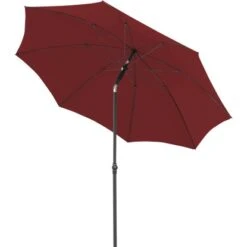Doppler Marktschirm Ø 208 Cm Bordeaux Mit Handöffner -Outdoor Schirm Verkauf 9003034319828 1948 S 02