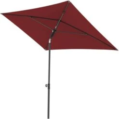 Doppler Marktschirm 120 Cm X 200 Cm Bordeaux Mit Handöffner -Outdoor Schirm Verkauf 9003034319866 1948 S 02