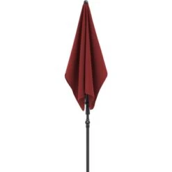 Doppler Marktschirm 120 Cm X 200 Cm Bordeaux Mit Handöffner -Outdoor Schirm Verkauf 9003034319866 1948 S 03