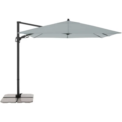 Derby Kurbel-Pendelschirm DX Ca. 276 Cm X 276 Cm Hellgrau 3 Derby Kurbel-Pendelschirm DX Ca. 276 Cm X 276 Cm Hellgrau