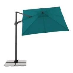 Derby Kurbel-Pendelschirm DX Ca. 210 Cm X 210 Cm Petrol -Outdoor Schirm Verkauf 9003034319996 1948 S 03