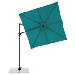 Derby Kurbel-Pendelschirm DX Ca. 210 Cm X 210 Cm Petrol -Outdoor Schirm Verkauf 9003034319996 1948 S 04