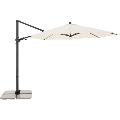 Derby Kurbel-Pendelschirm DX Ca. 332 Cm X 332 Cm Natur 3 Derby Kurbel-Pendelschirm DX Ca. 332 Cm X 332 Cm Natur