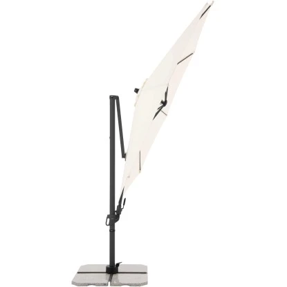 Derby Kurbel-Pendelschirm DX Ca. 332 Cm X 332 Cm Natur 5 Derby Kurbel-Pendelschirm DX Ca. 332 Cm X 332 Cm Natur – Bild 3