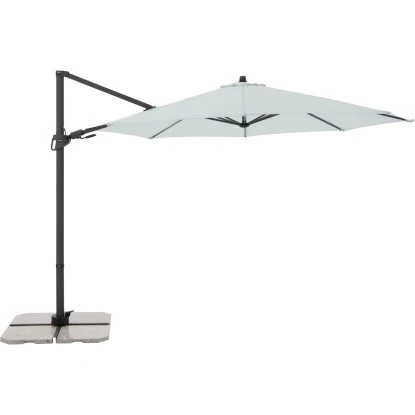 Derby Kurbel-Pendelschirm DX Ca. 332 Cm X 332 Cm Hellgrau 3 Derby Kurbel-Pendelschirm DX Ca. 332 Cm X 332 Cm Hellgrau