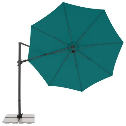 Derby Kurbel-Pendelschirm DX Ca. 332 Cm X 332 Cm Petrol 6 Derby Kurbel-Pendelschirm DX Ca. 332 Cm X 332 Cm Petrol – Bild 4