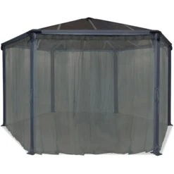 Palram - CanopiaInseketenschutz Für Roma/ Milano Pavillon Sechseckig Anthrazit
