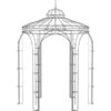 Eleo Pavillon Siena 265 Cm X Ø 210 Cm Feuerverzinkt -Outdoor Schirm Verkauf 945275 4915 1
