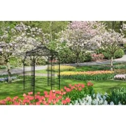 Eleo Pavillon Siena 265 Cm X Ø 210 Cm Pulverbeschichtet Schwarz -Outdoor Schirm Verkauf 945277 4915 2