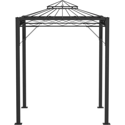 Eleo Pavillon Bolzano 269 Cm X 208 Cm X 208 Cm Pulverbeschichtet Schwarz 2 Eleo Pavillon Bolzano 269 Cm X 208 Cm X 208 Cm Pulverbeschichtet Schwarz