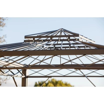 Eleo Pavillon Bolzano 269 Cm X 208 Cm X 208 Cm Pulverbeschichtet Schwarz 4 Eleo Pavillon Bolzano 269 Cm X 208 Cm X 208 Cm Pulverbeschichtet Schwarz – Bild 3