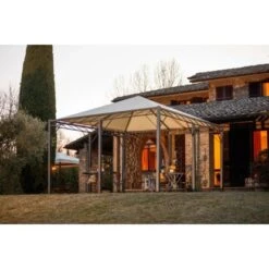 Eleo Pavillon Torino 310,5 Cm X 408 Cm X 408 Cm Pulverbeschichtet Schwarz -Outdoor Schirm Verkauf 945497 4915 2