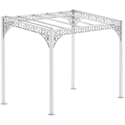 Eleo Pergola Elba Pulverbeschichtet Weiß 3 Eleo Pergola Elba Pulverbeschichtet Weiß