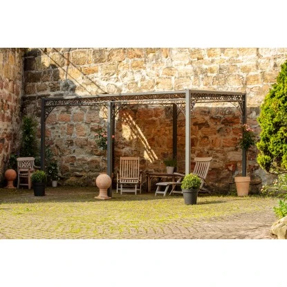 Eleo Pergola Sardegna Pulverbeschichtet DB703 4 Eleo Pergola Sardegna Pulverbeschichtet DB703 – Bild 2