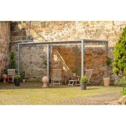 Eleo Pergola Sardegna Pulverbeschichtet Weiß -Outdoor Schirm Verkauf 945606 4915 2