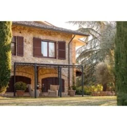 Eleo Pergola Sicilia 252,2 Cm X 408 Cm X 304 Cm Pulverbeschichtet DB703 -Outdoor Schirm Verkauf 945642 4915 2