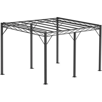 Eleo Pergola Sicilia 252,2 Cm X 408 Cm X 304 Cm Pulverbeschichtet Schwarz 3 Eleo Pergola Sicilia 252,2 Cm X 408 Cm X 304 Cm Pulverbeschichtet Schwarz
