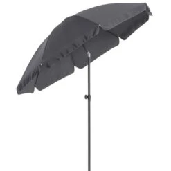 Balkonschirm Hernando Ø 200 Cm Anthrazit Mit Push-Up-Funktion -Outdoor Schirm Verkauf konschirm Hernando Rund 10