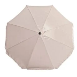 Balkonschirm Hernando Ø 200 Cm Beige Mit Push-Up-Funktion -Outdoor Schirm Verkauf lkonschirm hernando rund 3 2