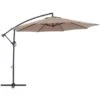 Ampelschirm Alvarado Ø 300 Cm Mokka Mit Kurbel -Outdoor Schirm Verkauf mpelschirm Alvarado Rund 1