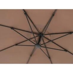 Ampelschirm Alvarado Ø 300 Cm Mokka Mit Kurbel -Outdoor Schirm Verkauf mpelschirm Alvarado Rund 2