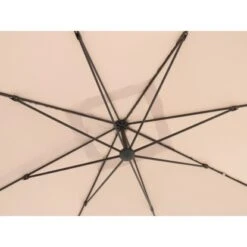 Ampelschirm Alvarado 300 Cm X 300 Cm Beige Mit Kurbel -Outdoor Schirm Verkauf pelschirm Alvarado Eckig 2 1