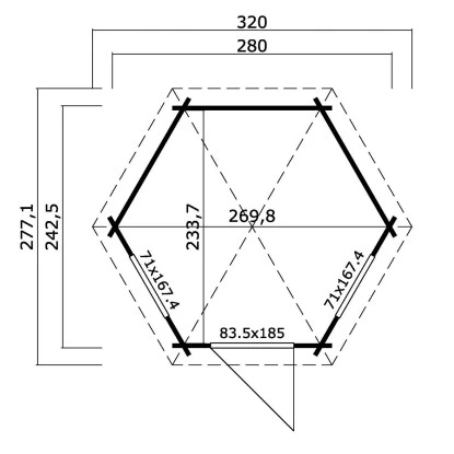 Lasita Maja Pavillion Inverness 44 Natur 280 Cm X 242 Cm 6 Lasita Maja Pavillion Inverness 44 Natur 280 Cm X 242 Cm – Bild 4